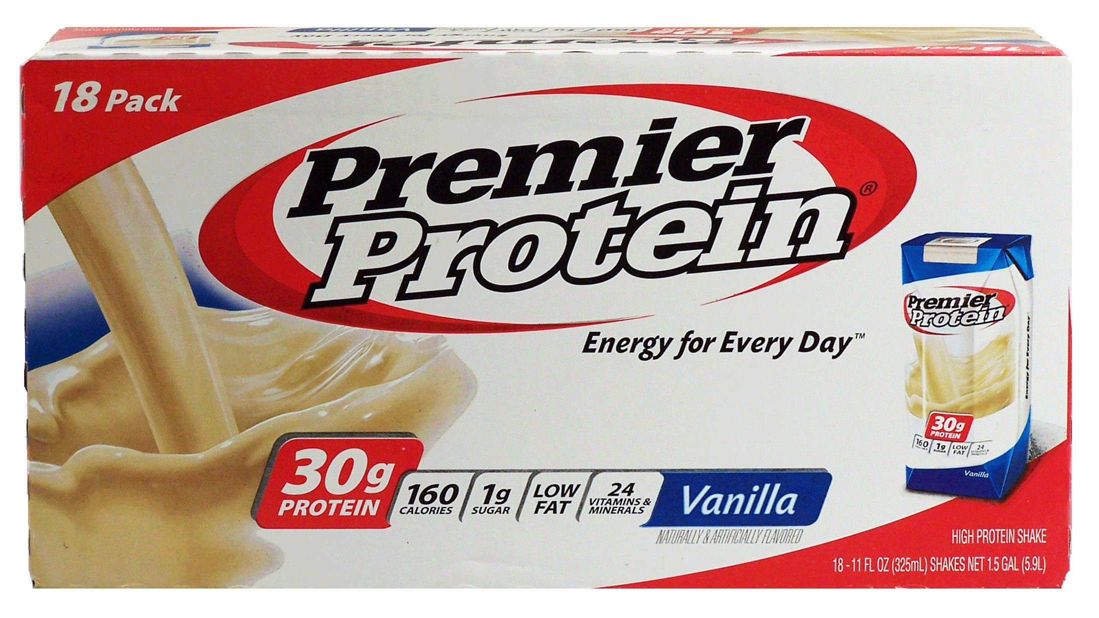 Premier Protein vanilla high protein shakes, ready to drink, 18 11-fl. oz Full-Size Picture